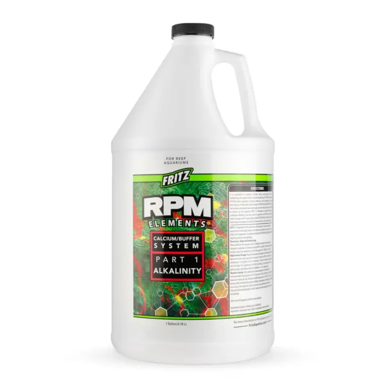 Fritz RPM alkalinity, reef buffer part 1, liquid alkalinity supplement, carbonate hardness booster, high purity alk buffer, phosphate-free alkalinity, RPM elements alkalinity, reef dosing alk, reef pH buffer, precise alk dosing